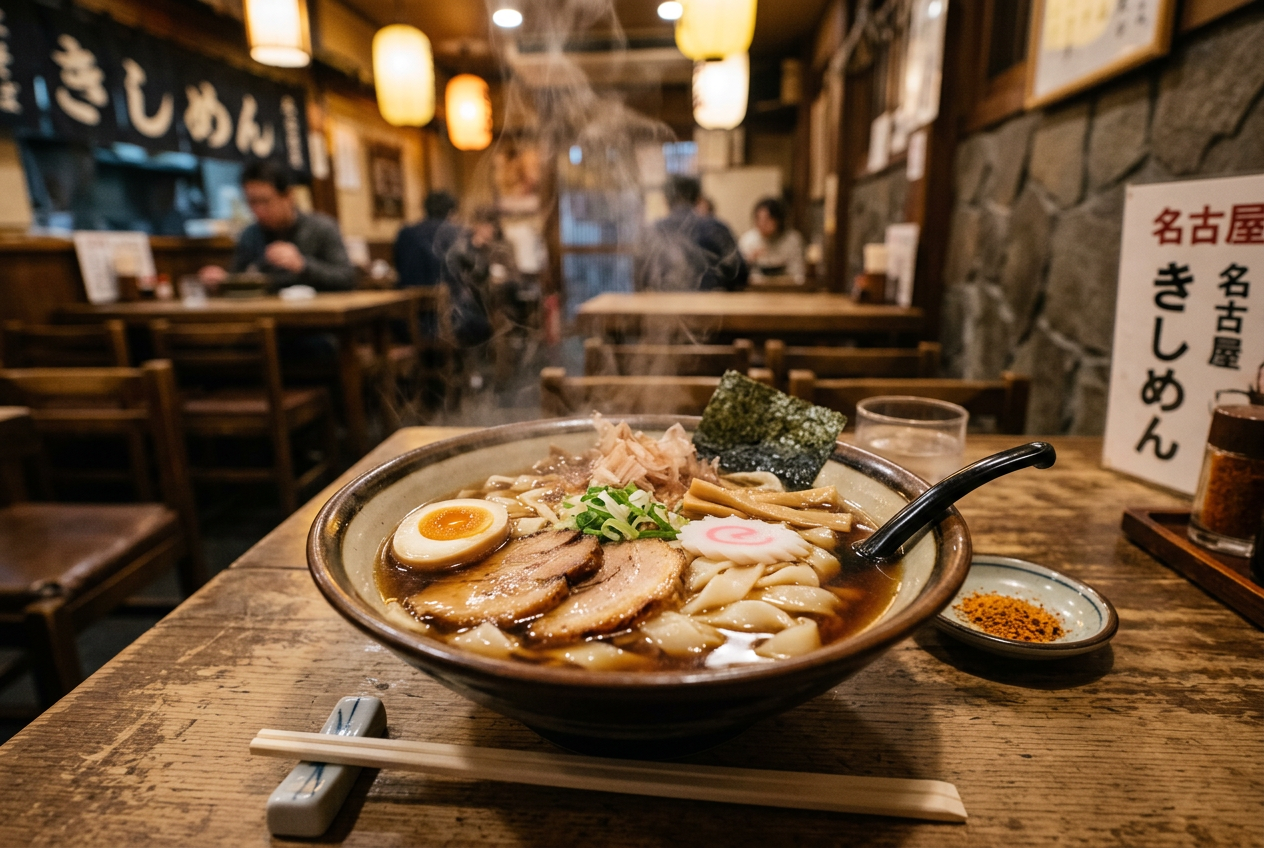 《一宮市富士》ランチタイムは大人気のふじ乃さんの『幅広きしめん』を早速食べてきました！